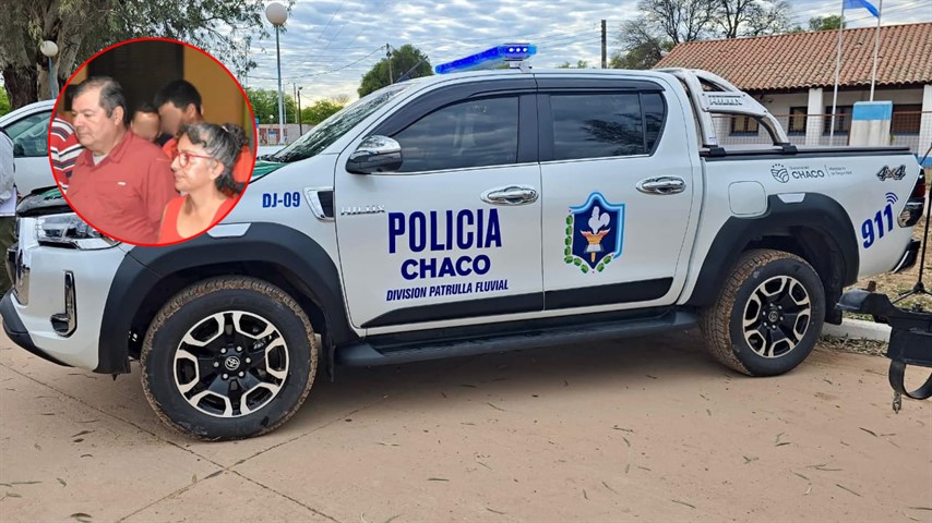 Camioneta de los Sena transformada en patrullero policial