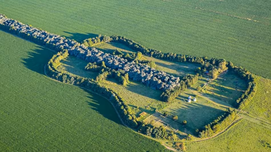 El  pueblito de Córdoba con una guitarra natural única: se ve desde el espacio y fue fotografiada por la NASA